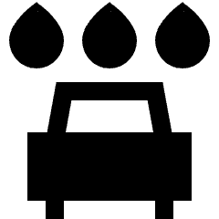 Car Wash Icon from Sharp Solid Set