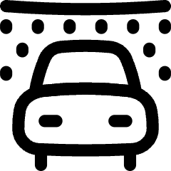 Car Wash Icon from Flex Line Set