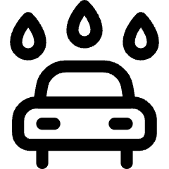 Car Wash Icon from Core Line Set