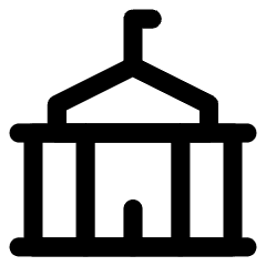 City Hall Icon from Core Line Set