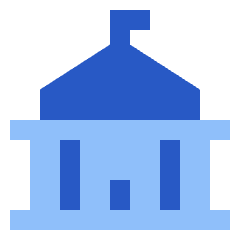 City Hall Icon from Sharp Flat Set