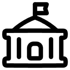 City Hall Icon from Plump Line Set