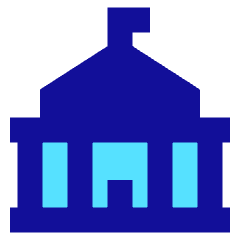 City Hall Icon from Sharp Pop Set