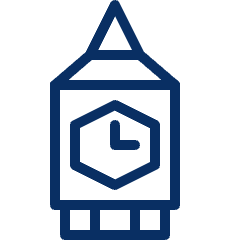 Clock Tower Icon from Cyber Line Set