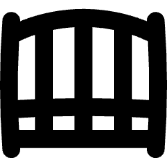 Closed Gate Icon from Flex Solid Set