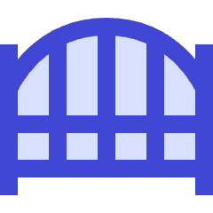 Closed Gate Icon from Sharp Duo Set