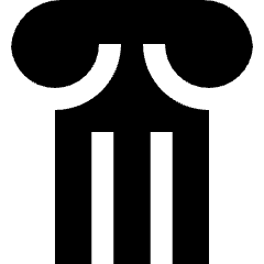 Column Icon from Sharp Solid Set