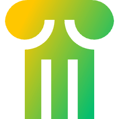 Column Icon from Sharp Gradient Set