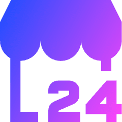 Convenience Store Icon from Sharp Gradient Set