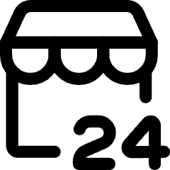 Convenience Store Icon from Core Line Set