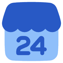 Convenience Store Icon from Plump Flat Set