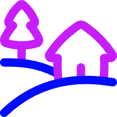 Countryside Icon from Flex Neon Set