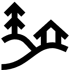 Countryside Icon from Sharp Line Set