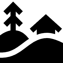 Countryside Icon from Sharp Solid Set