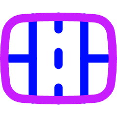 Court Sport Icon from Flex Neon Set