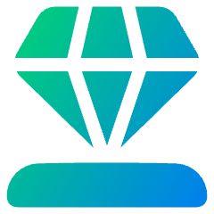 Diamond Icon from Plump Gradient Set