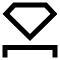 Diamond Icon from Sharp Line Set