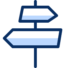 Direction Sign Icon from Cyber Duotone Set