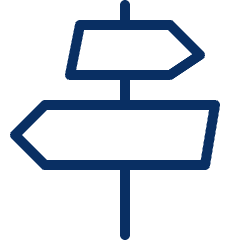 Direction Sign Icon from Cyber Line Set