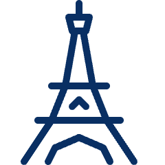 Eiffel Tower Icon from Cyber Line Set