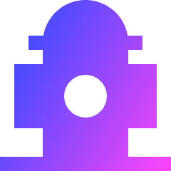 Fire Hydrant Icon from Sharp Gradient Set