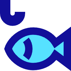 Fishing Icon from Sharp Pop Set
