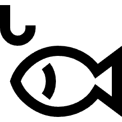 Fishing Icon from Sharp Line Set