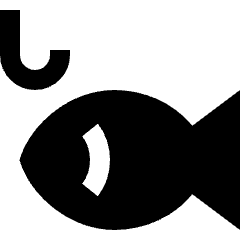Fishing Icon from Sharp Solid Set