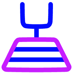 Football Field Icon from Plump Neon Set