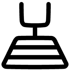 Football Field Icon from Plump Line Set