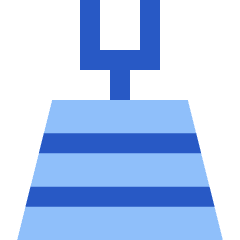 Football Field Icon from Sharp Flat Set