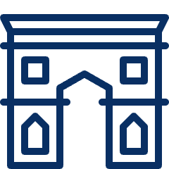 Gate OF Triumph Icon from Cyber Line Set