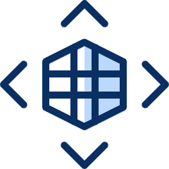 Globe All Direction Icon from Cyber Duotone Set