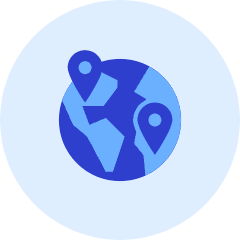 Globe Pin Icon from Kameleon Duo Set