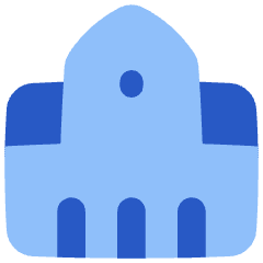 Government Building 1 Icon from Flex Flat Set