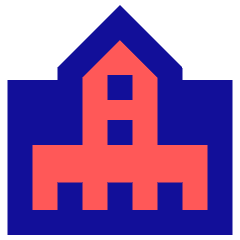 Government Building 1 Icon from Sharp Pop Set