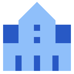 Government Building 1 Icon from Sharp Flat Set