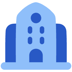 Government Building 1 Icon from Plump Flat Set