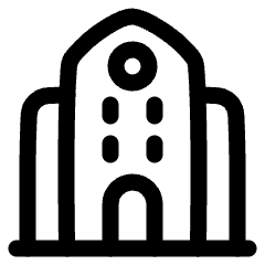 Government Building 1 Icon from Plump Line Set