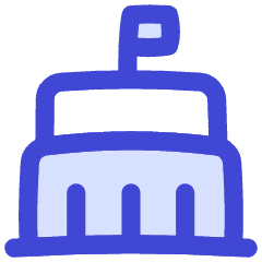 Government Building 2 Icon from Flex Duo Set