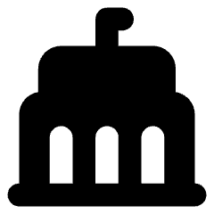 Government Building 2 Icon from Core Solid Set