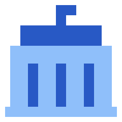 Government Building 2 Icon from Sharp Flat Set