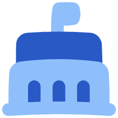 Government Building 2 Icon from Flex Flat Set