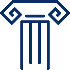 Greek Column Icon from Cyber Line Set