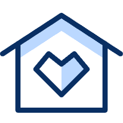 Home Heart Icon from Cyber Duotone Set