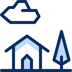 Home Scene Icon from Cyber Duotone Set