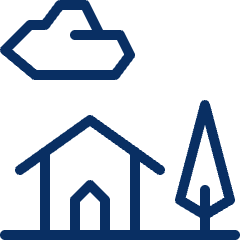 Home Scene Icon from Cyber Line Set