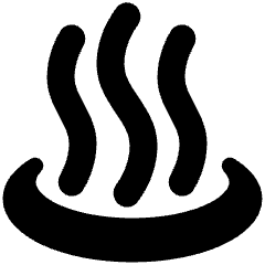 Hot Spring Icon from Plump Solid Set