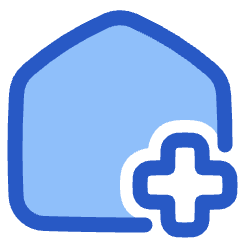 House Add Home Icon from Plump Duo Set