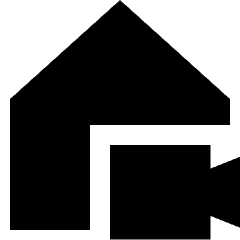 House Camera Outdoor Icon from Sharp Solid Set